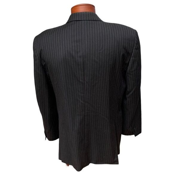 Tommy 100% Wool Pinstriped Two Button Blazer Suit Sport Coat Men’s size L 42 - Picture 7 of 15